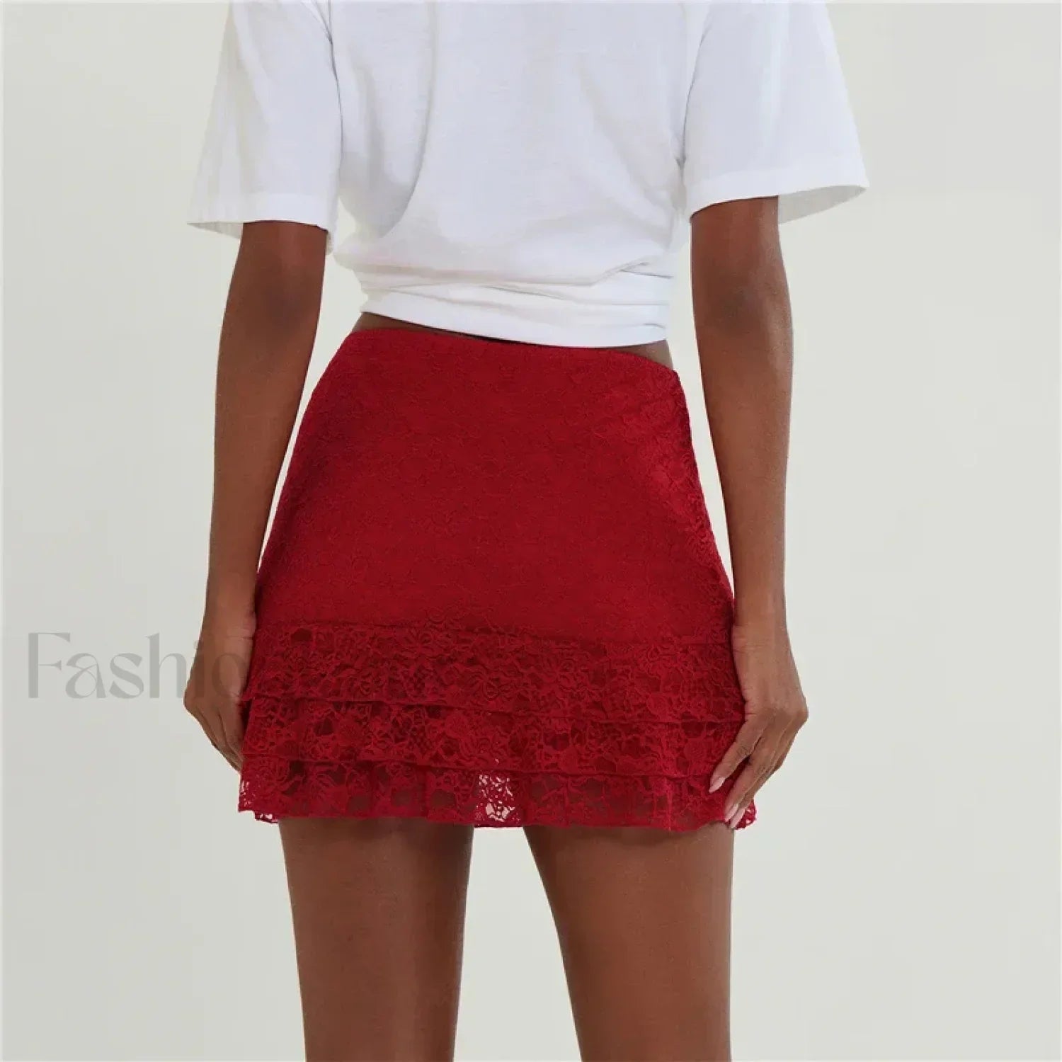 Office Lace High Waist Skirt