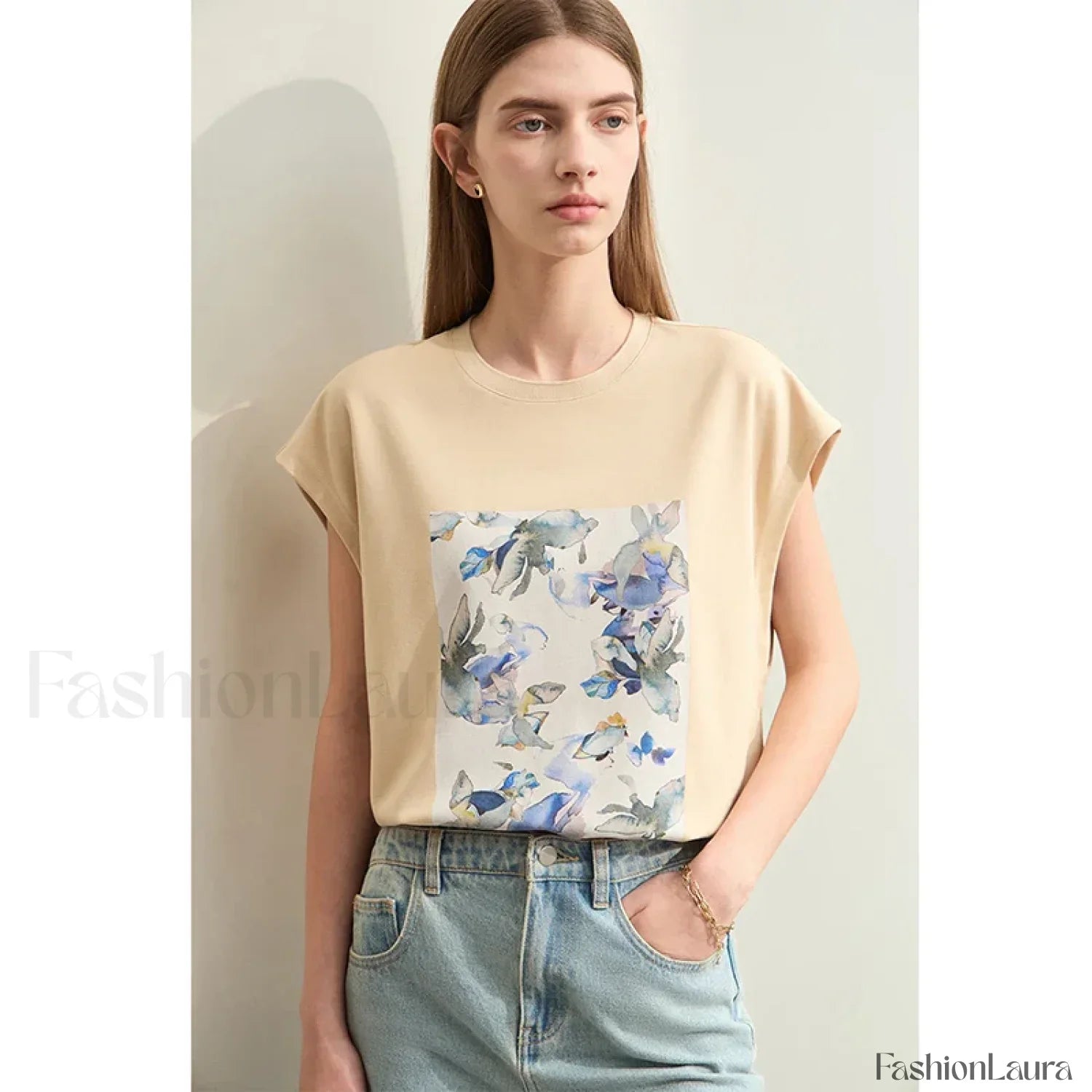 Oil Painting Floral T-Shirt