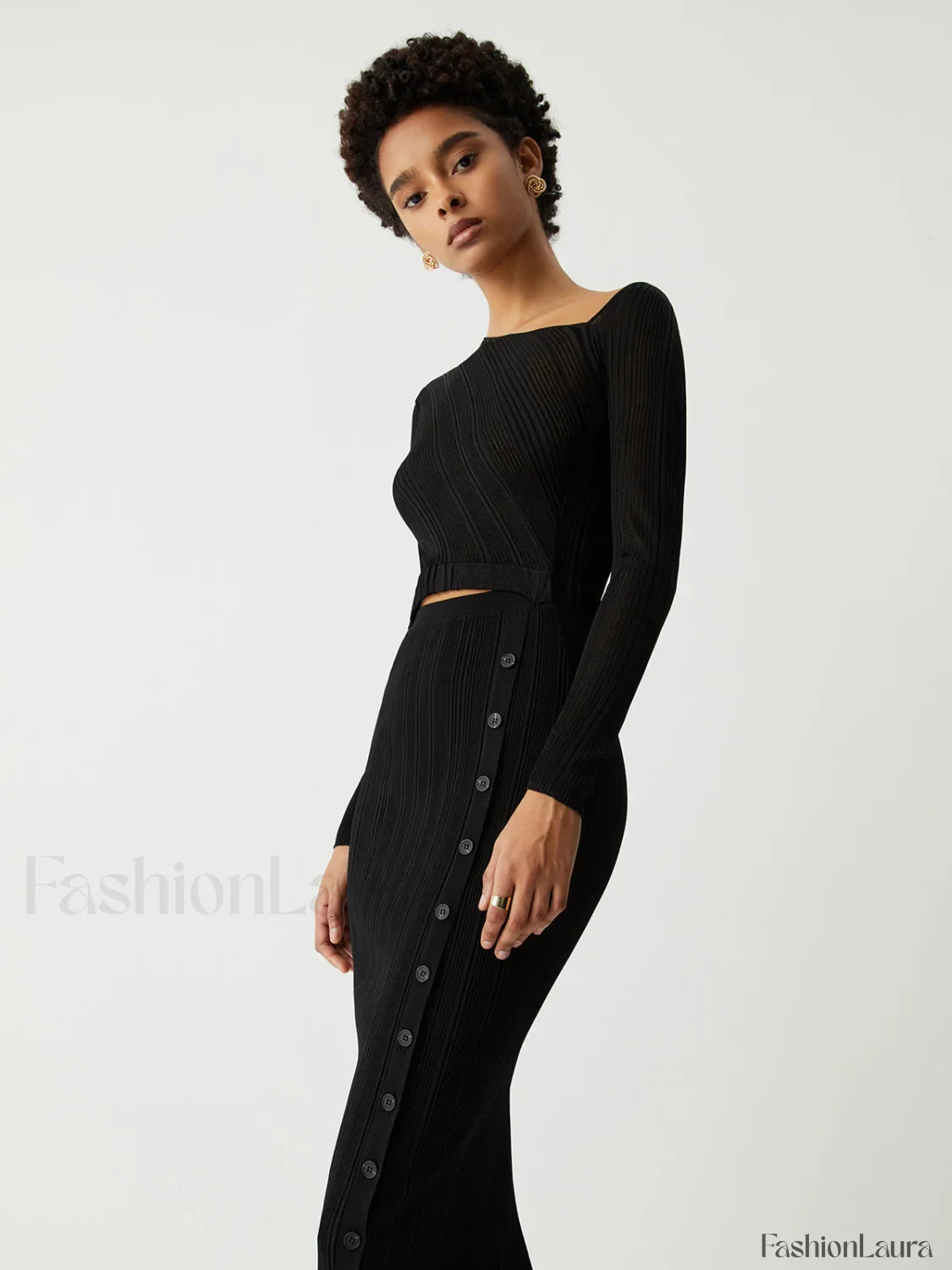 One Shoulder Off Trendy Knit Midi Dress