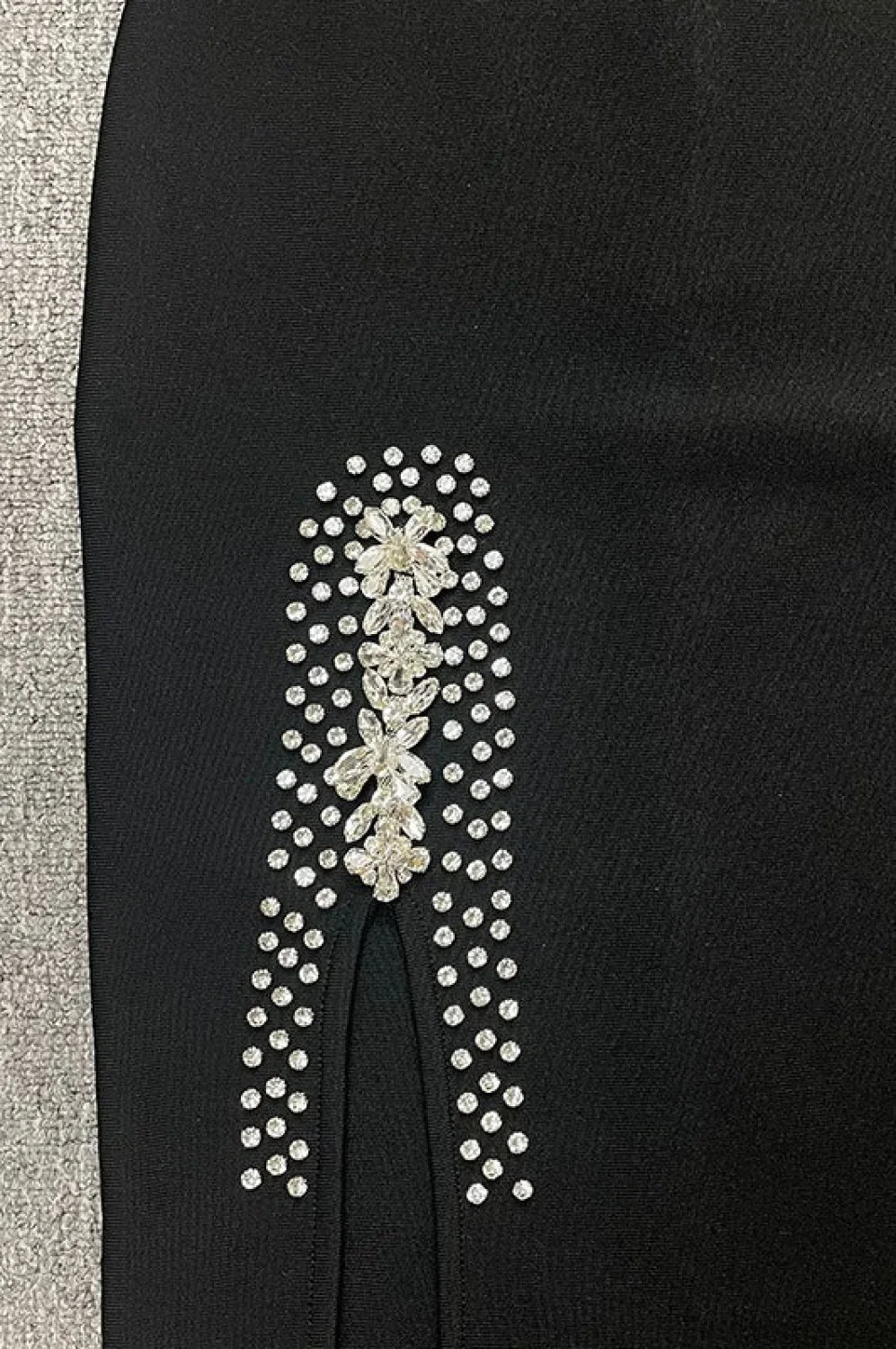 One Shoulder Rhinestone Bandage Party Dress