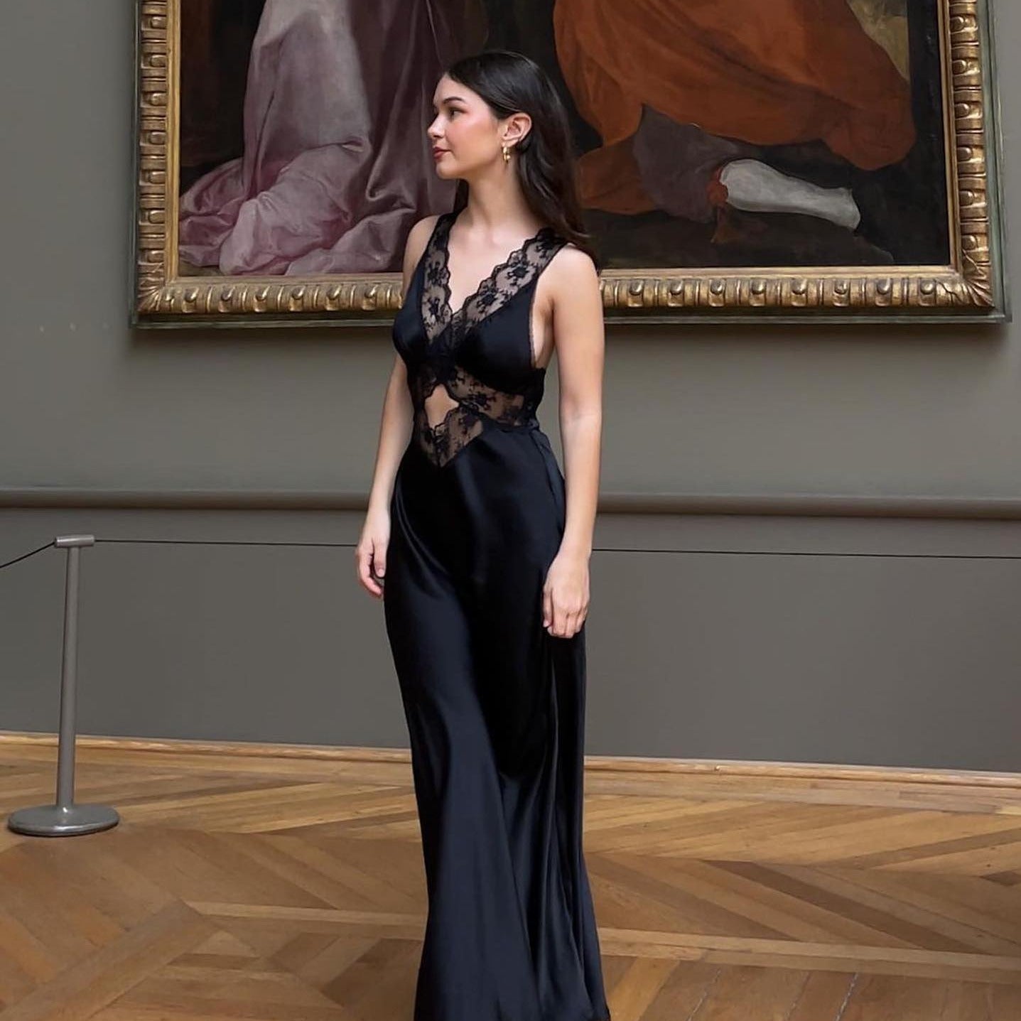 Intrigue Lace Cut Out Maxi Dress - View 4