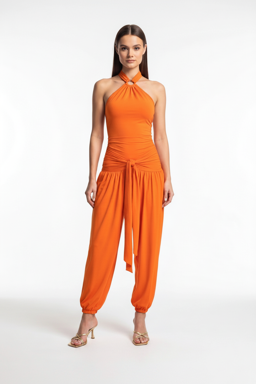 Elegant Halter Jumpsuit for Women | Comfortable Fit & Versatile Style
