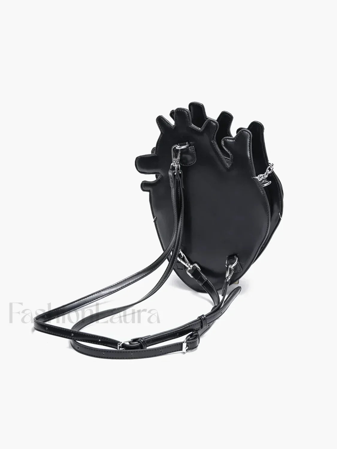 Original Metal Binding Shoulder Dark Sexy Style Heart Punk Chain Gothic Bag