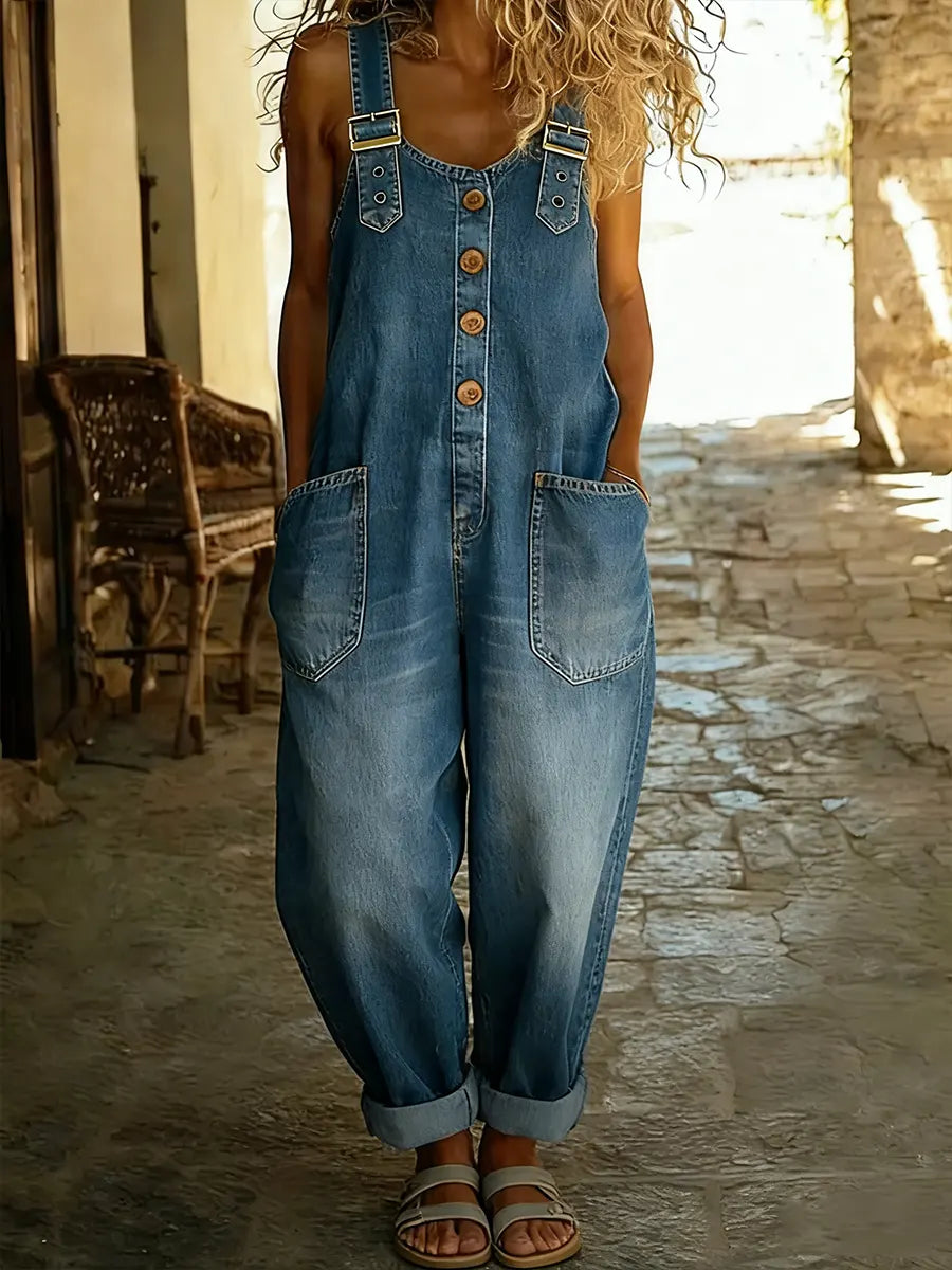 Norvoria™ | Casual Denim Jumpsuit