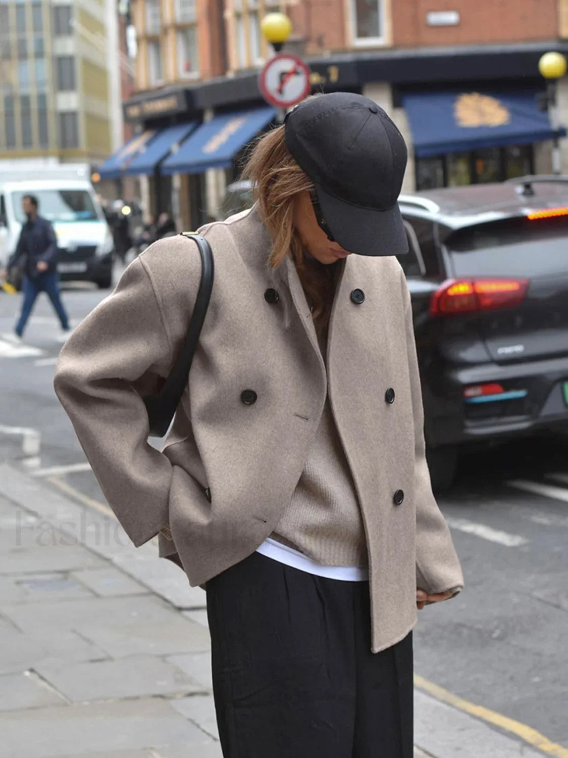 Oversized Charming Button-Down Jacket