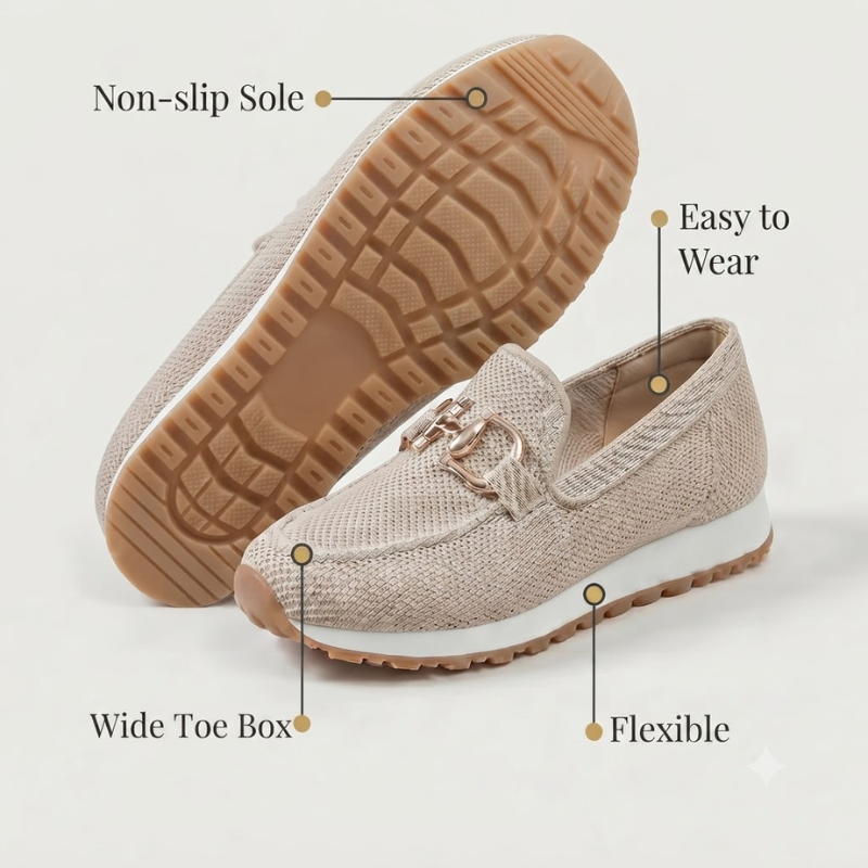 Horsebit Buckle Slip On Loafer Sneakers