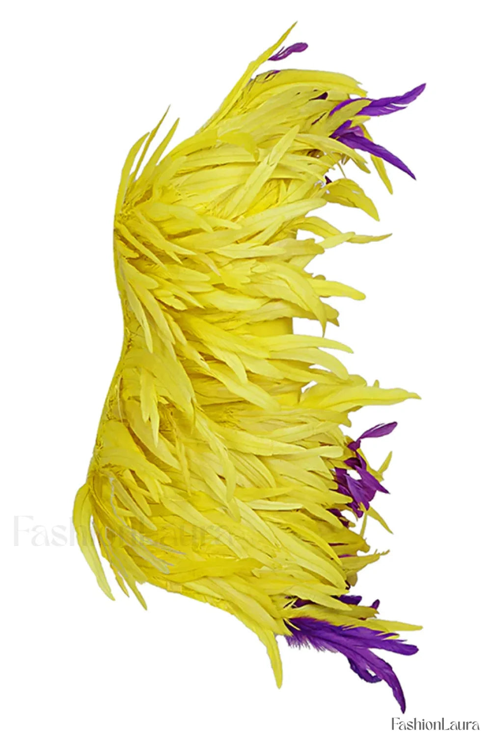 Paislee Asymmetric Stylish Feather Mini Dress