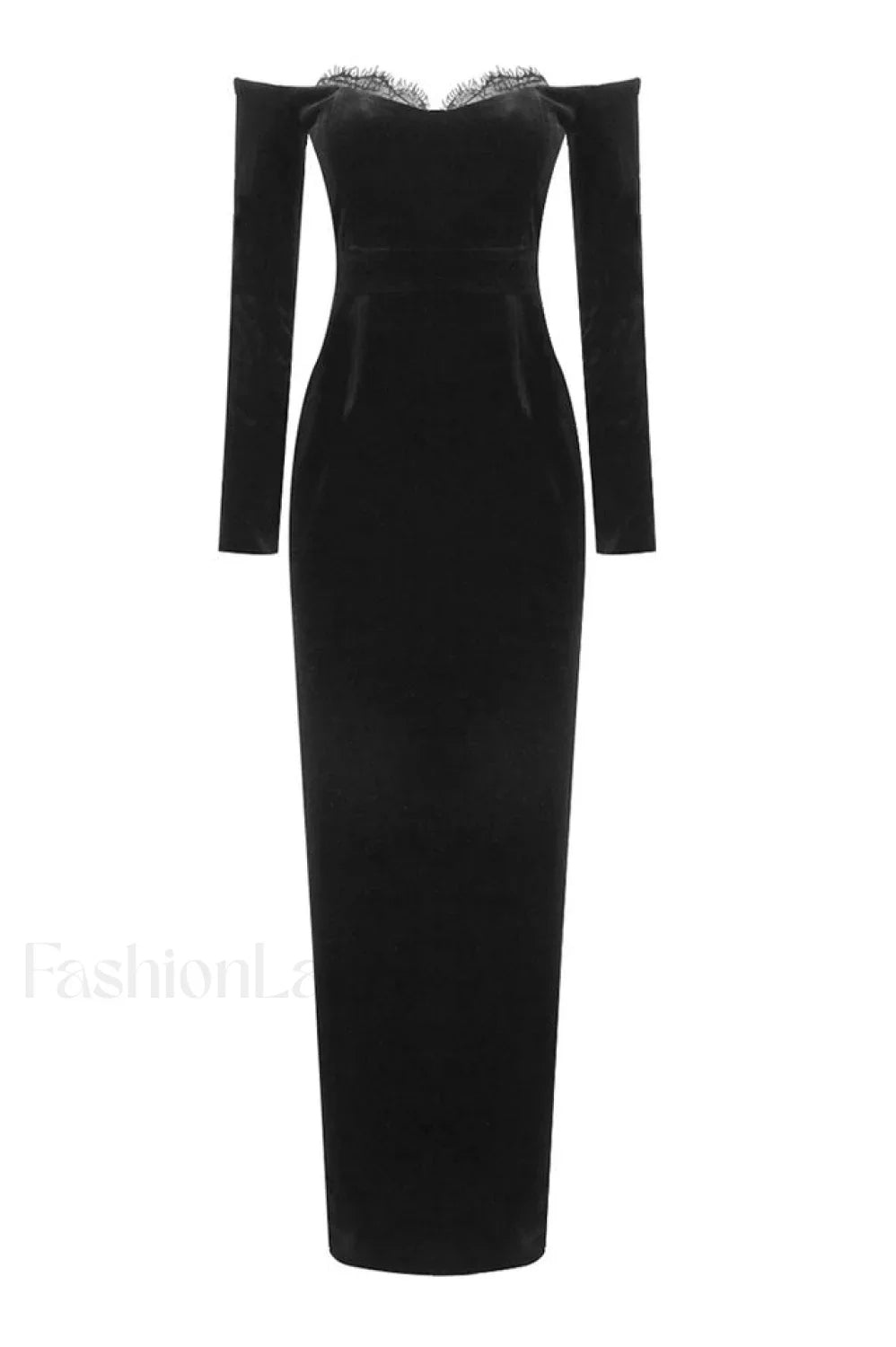 Palma Strapless Stylish Velvet Dress XS / Black