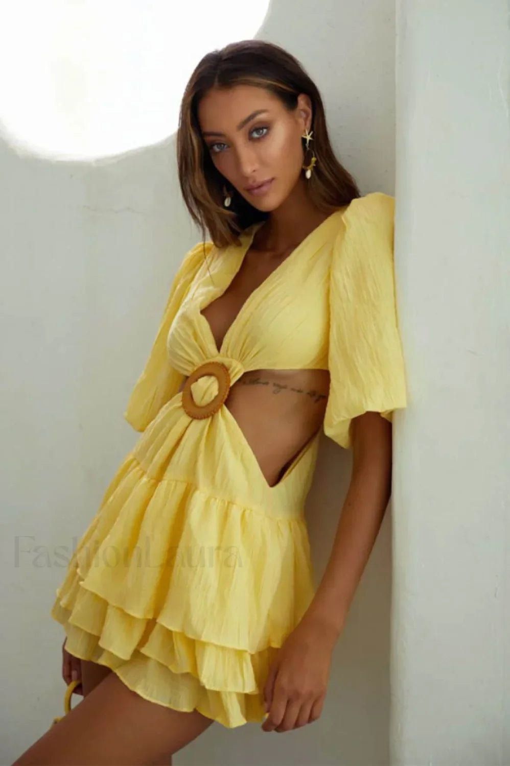 Paloma Puff Stylish Sleeve Mini Dress