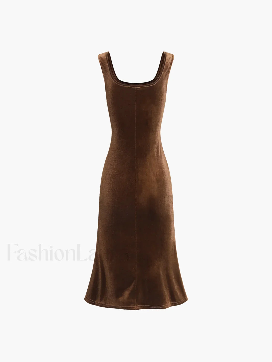 Paradise Feeling Velvet Trendy Zippered Midi Dress