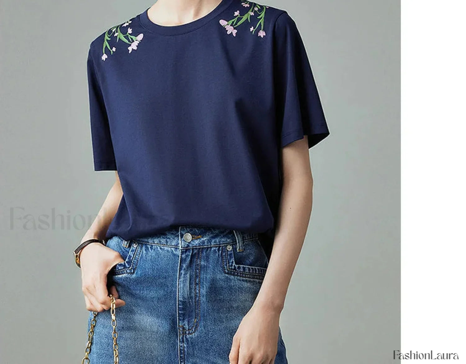 Pastoral Cool Sensation Antibacterial T-Shirt