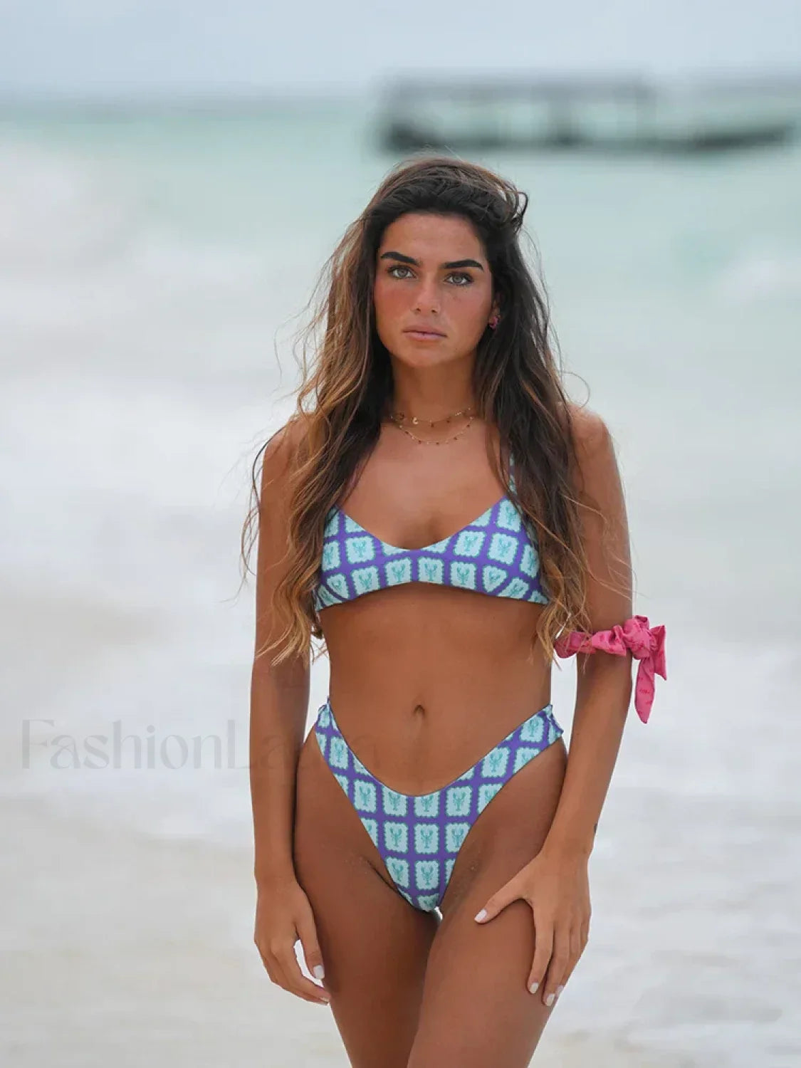 Patchwork Printed Bikini Set