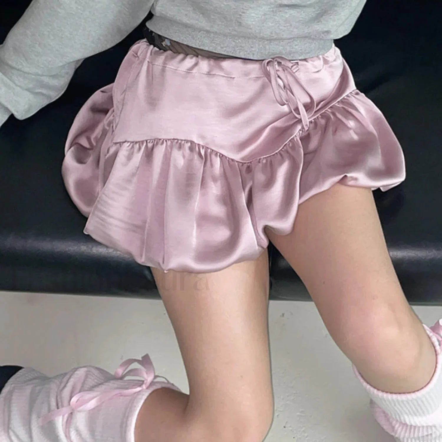 Patchwork Silk Tutu A-line Skirt