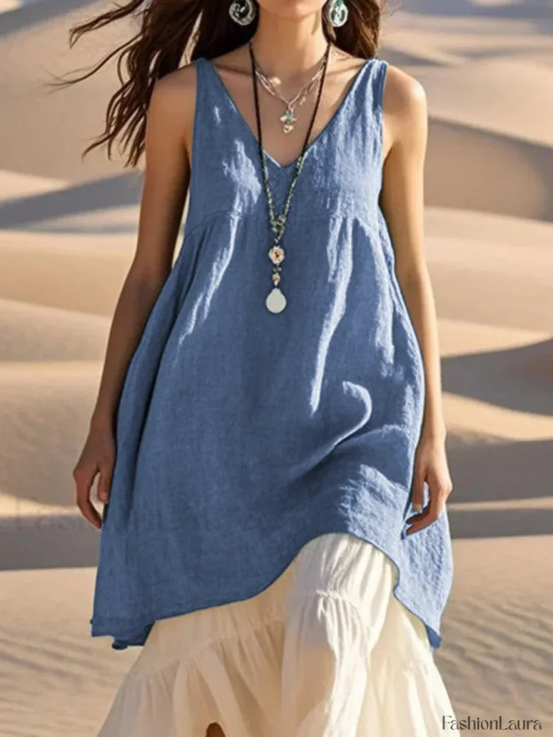 Patchwork Two-Piece Boho Dress