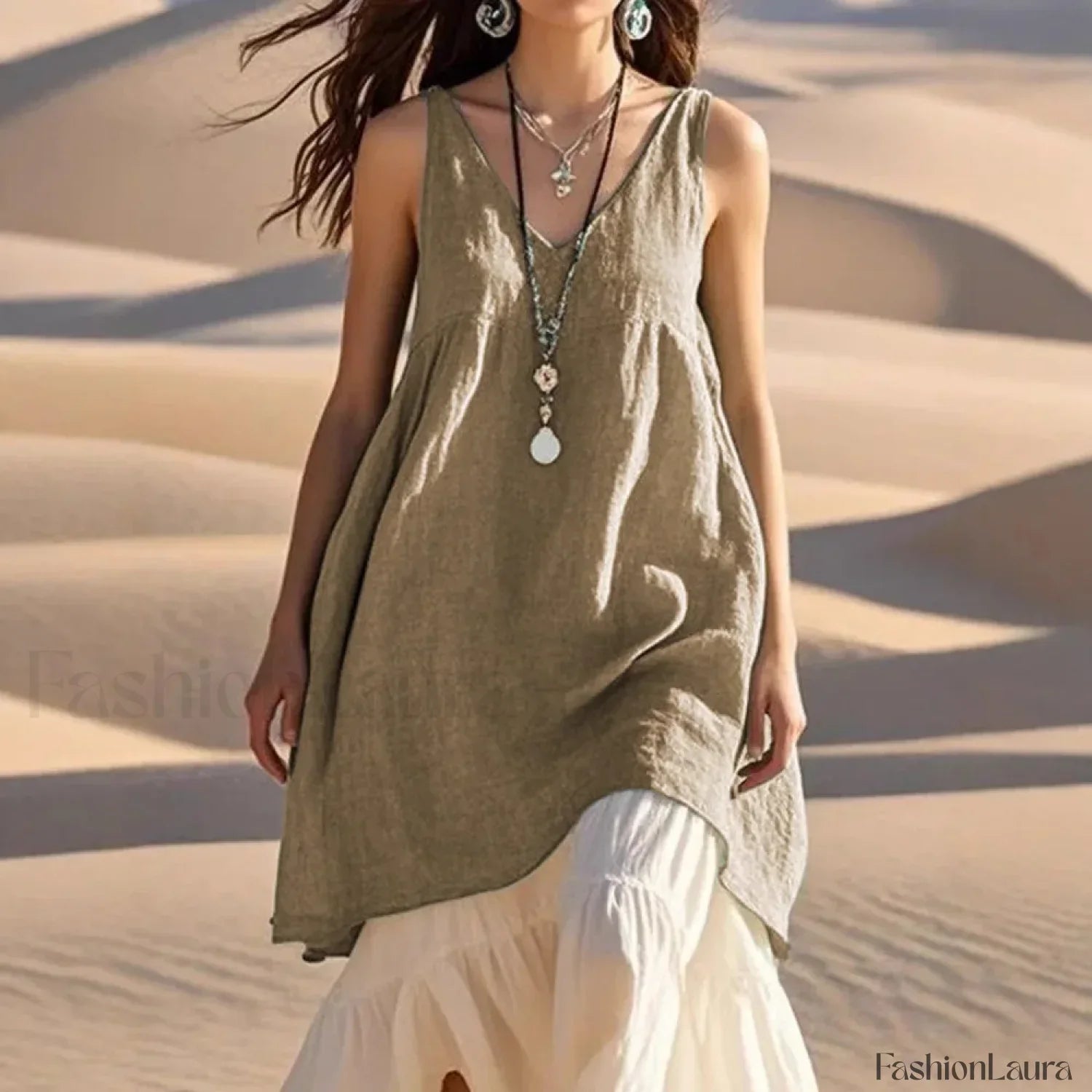 Patchwork Two-Piece Boho Dress