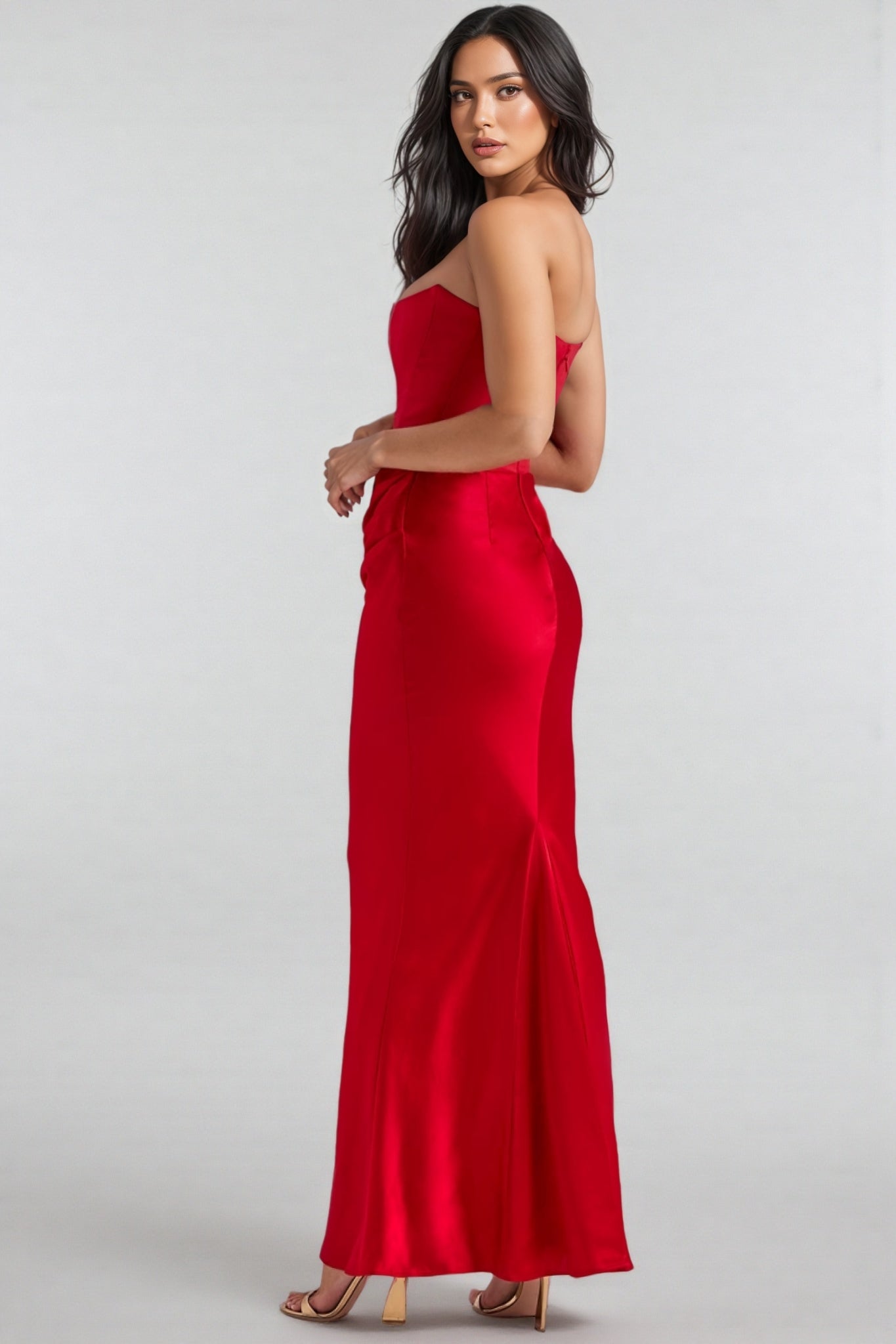 Dolo Strapless Corset Maxi Dress - View 6