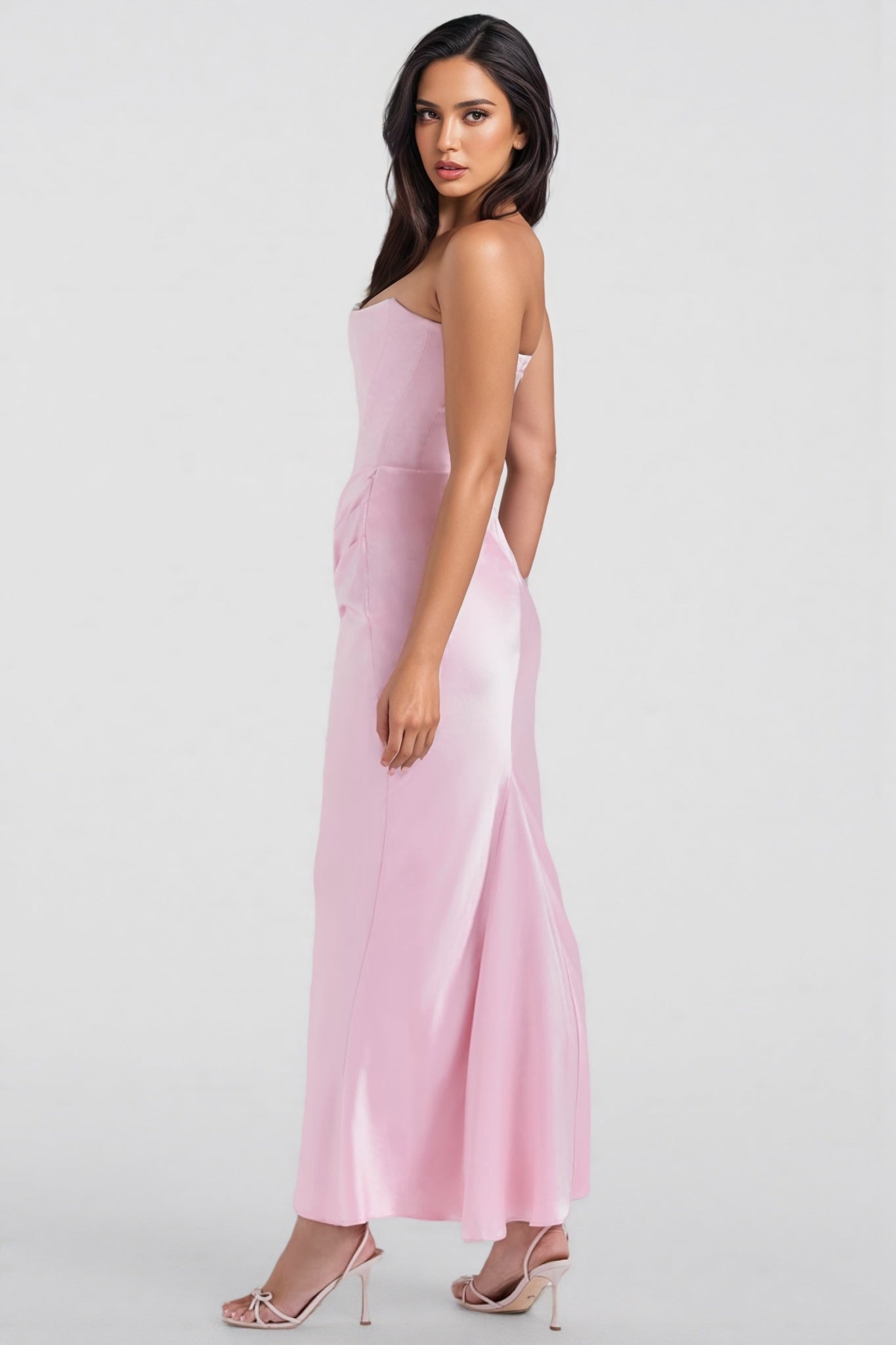 Rosi Strapless Corset Maxi Dress - View 4