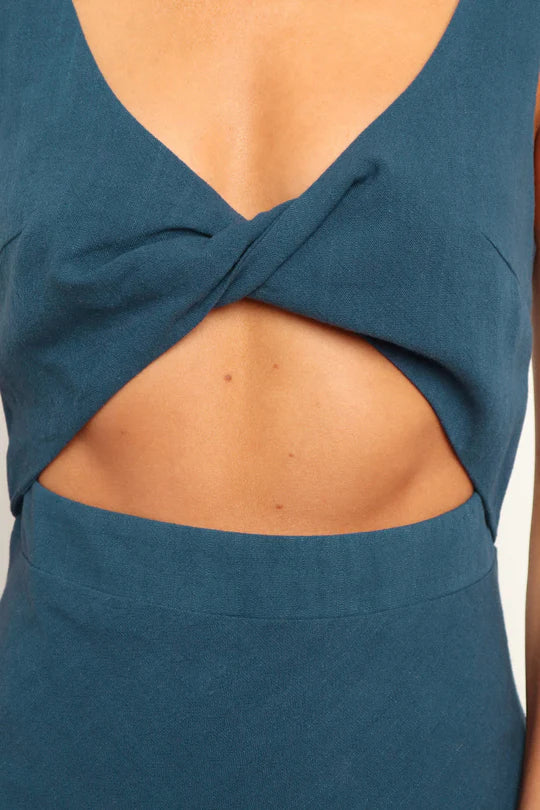 Galla Midi Dress in a Wrap Style for Women Easygoing Daywear
