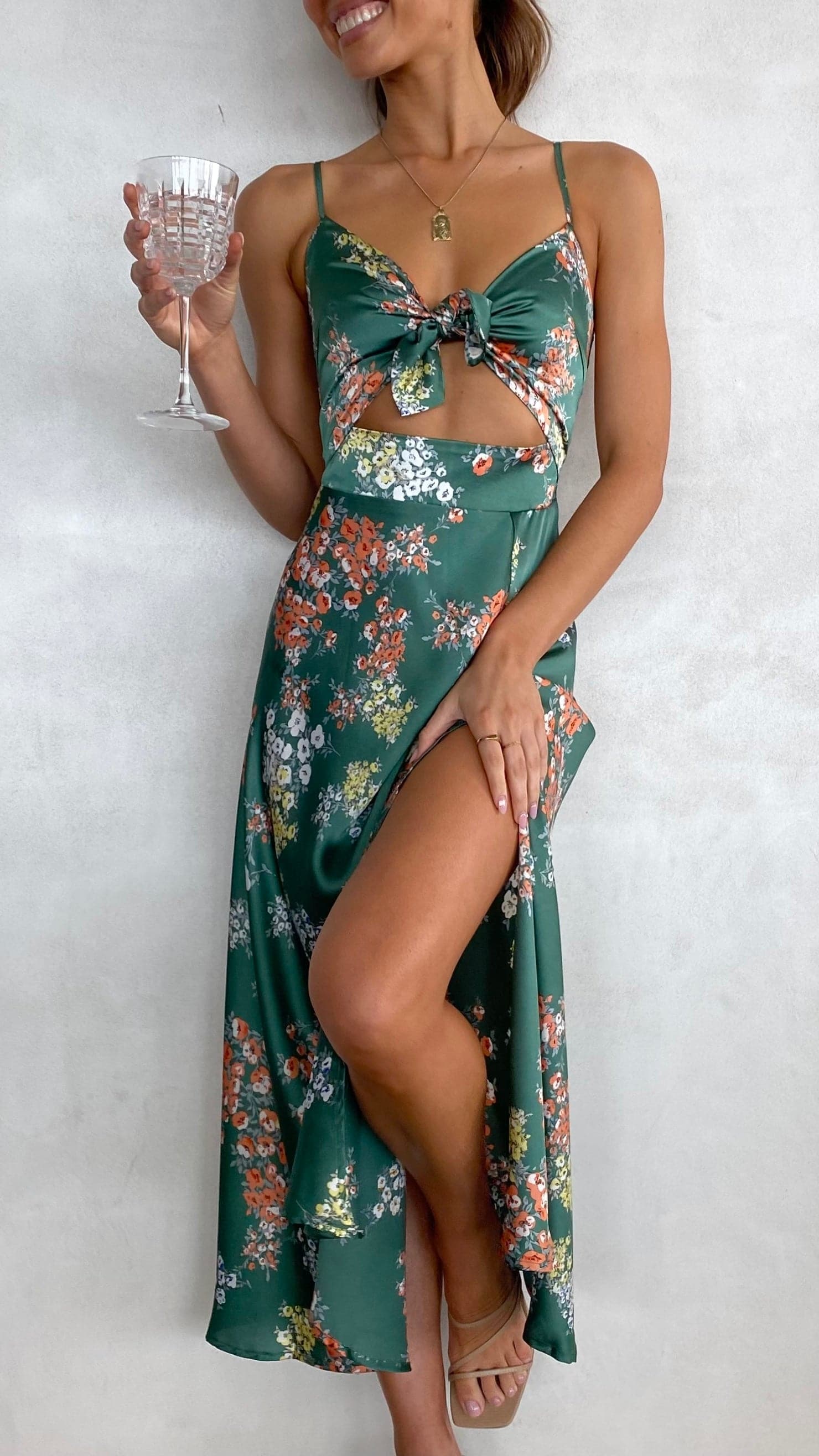 Premium Juniper Midi Dress Evening Wear Edit