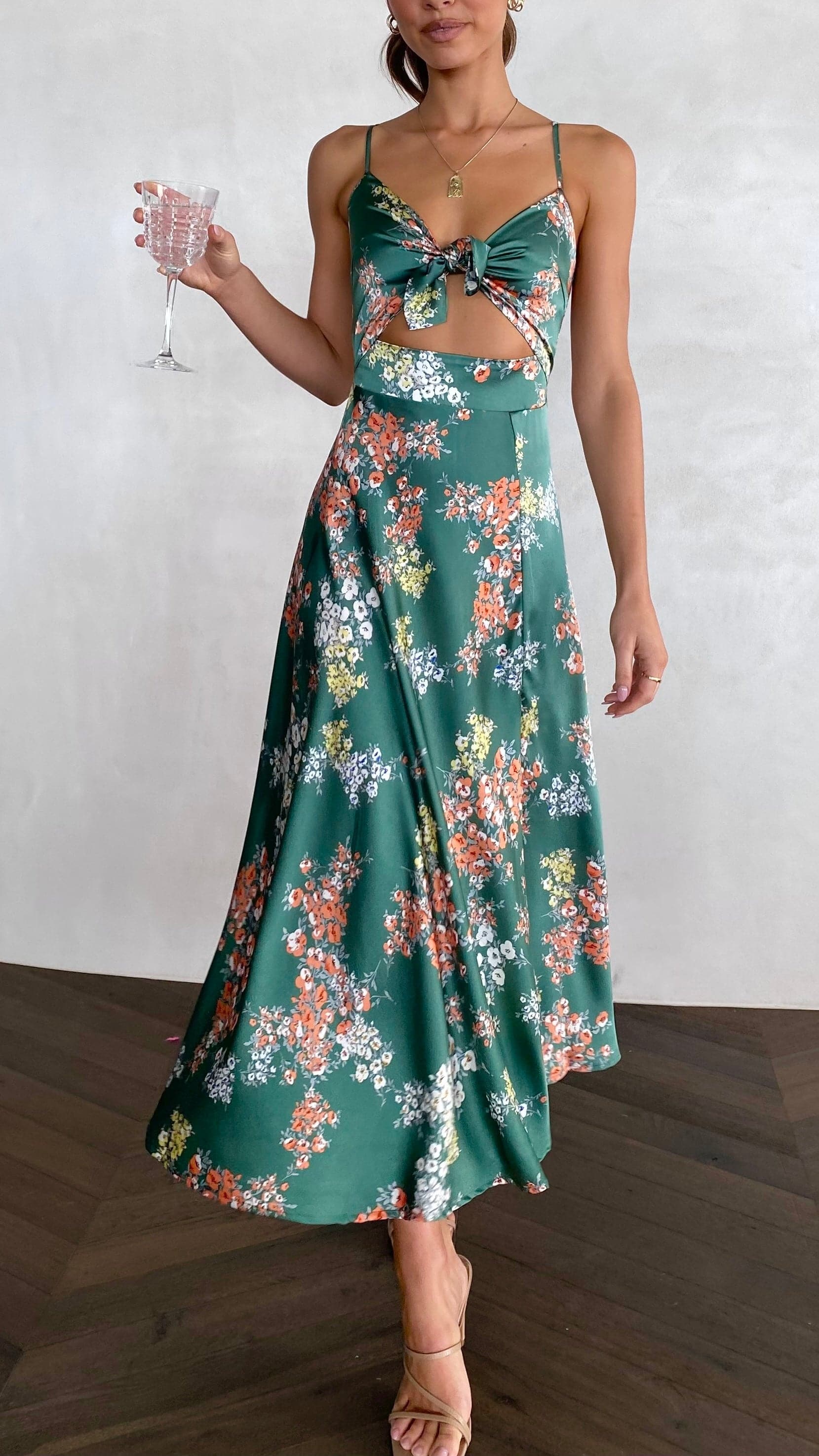 Premium Juniper Midi Dress Evening Wear Edit