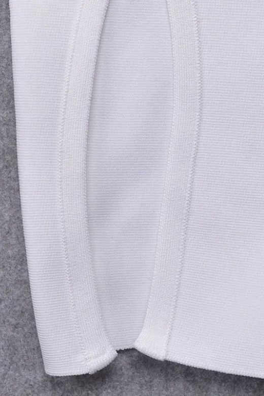 Pia Bandage Dress - White Pearl