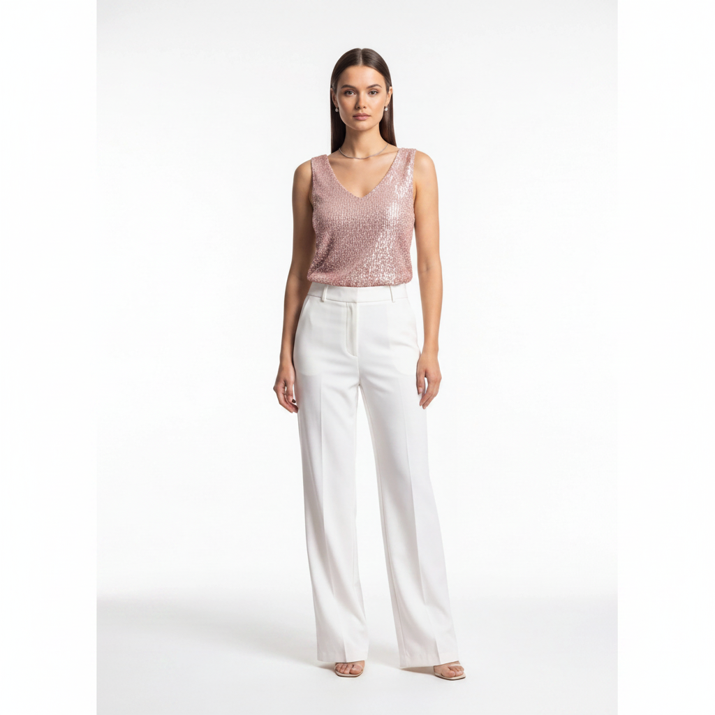 Elegant Shimmering Sequin Top with Comfortable Fit and Stylish Design
