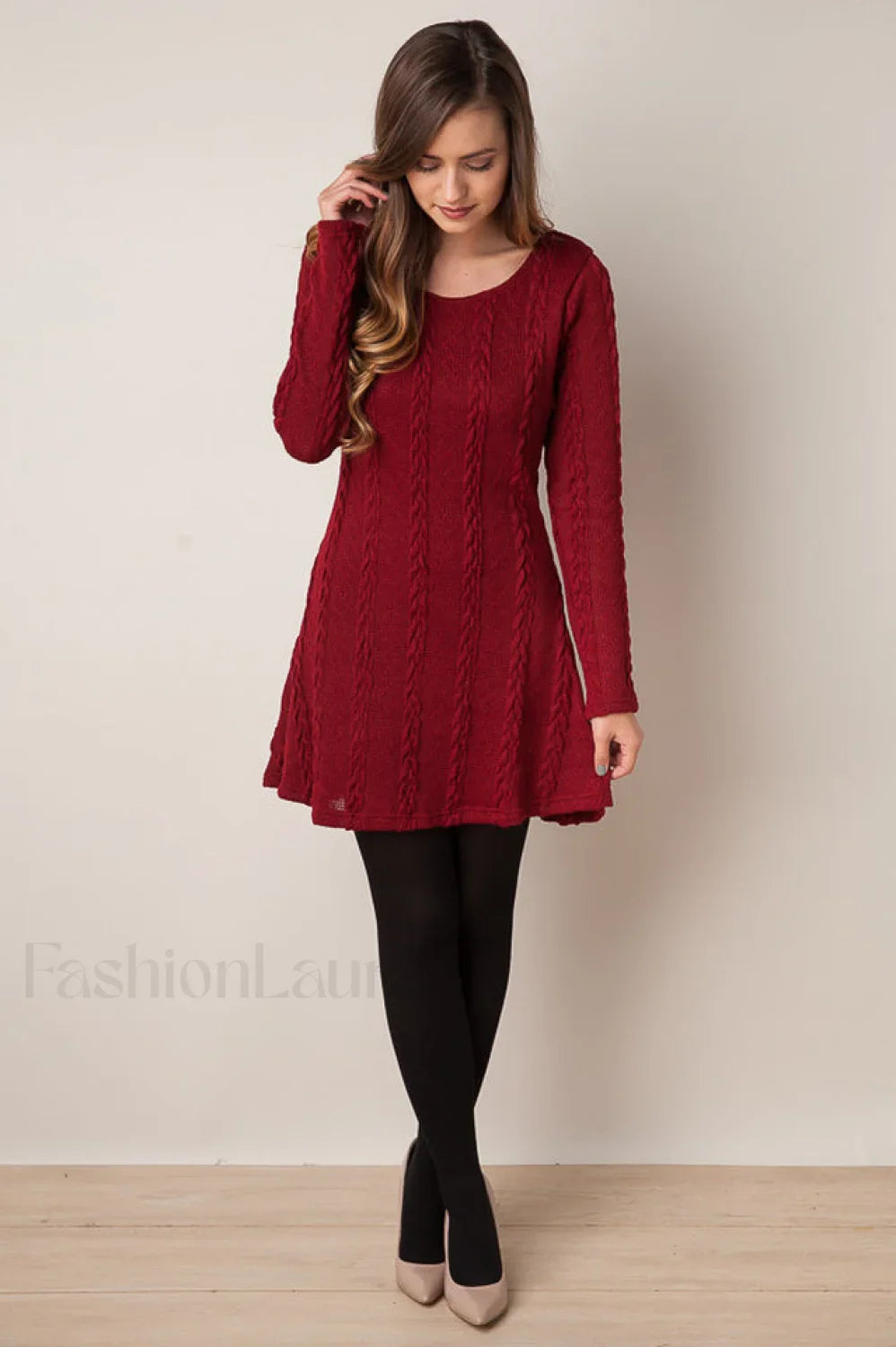 Plus Size Casual Charming S-3XL Sweater Dress