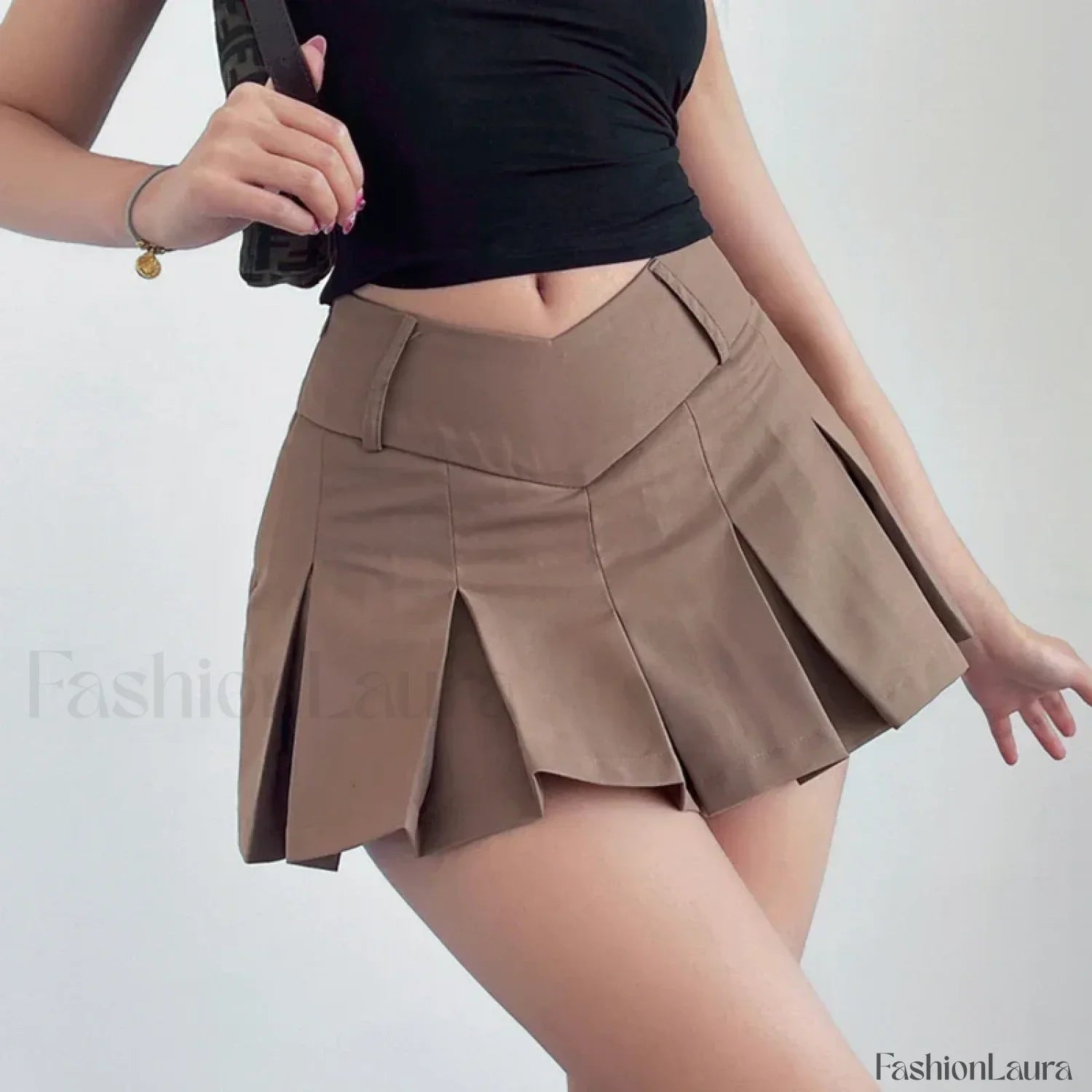 Preppy Micro Mini A-line Skirt