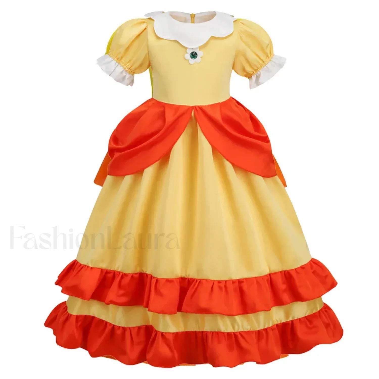 Princess Cosplay Peach Dress Accessories Role Play Carnival Birthday Kid Costume