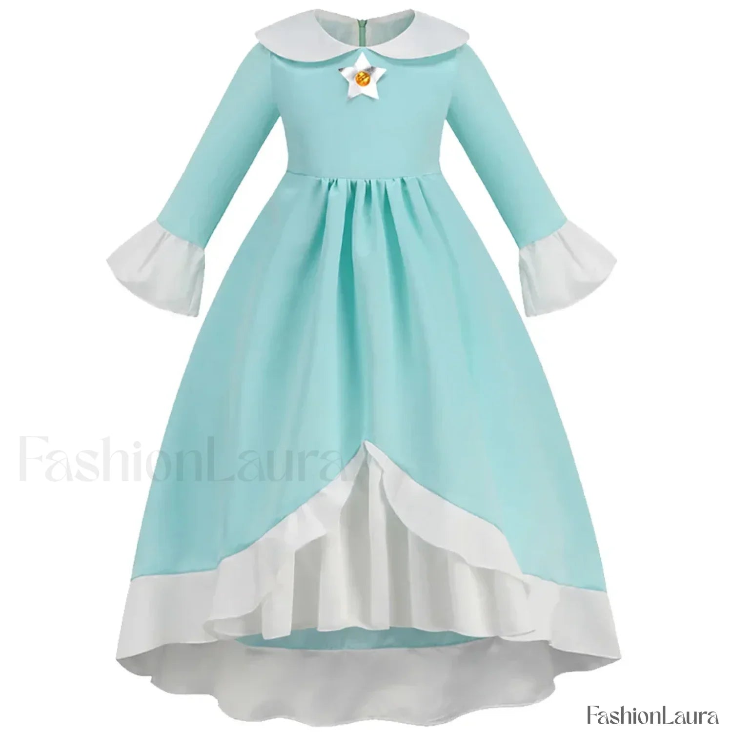 Princess Cosplay Peach Dress Accessories Role Play Carnival Birthday Kid Costume