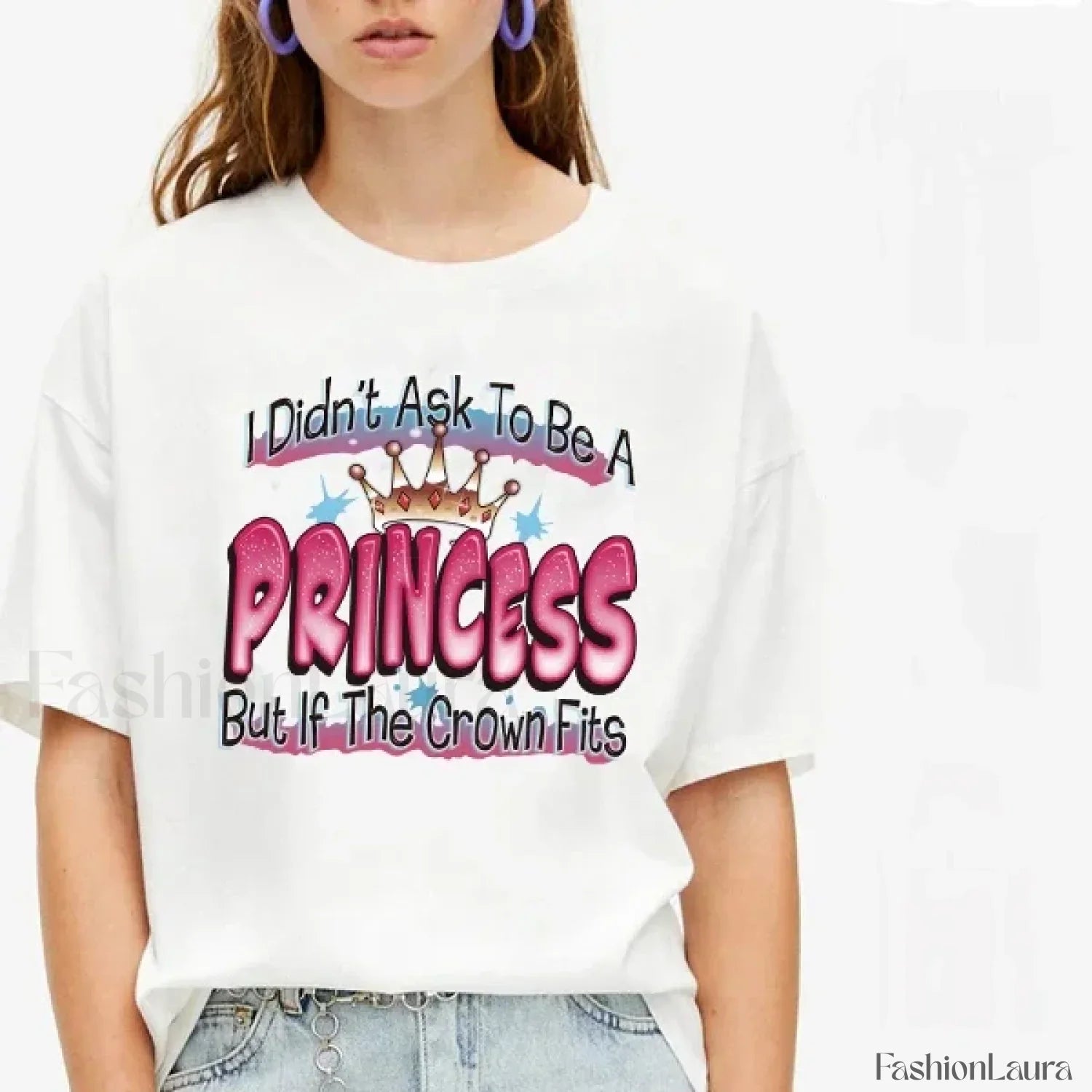 Princess Letter Print Harajuku Aesthetic T-Shirt