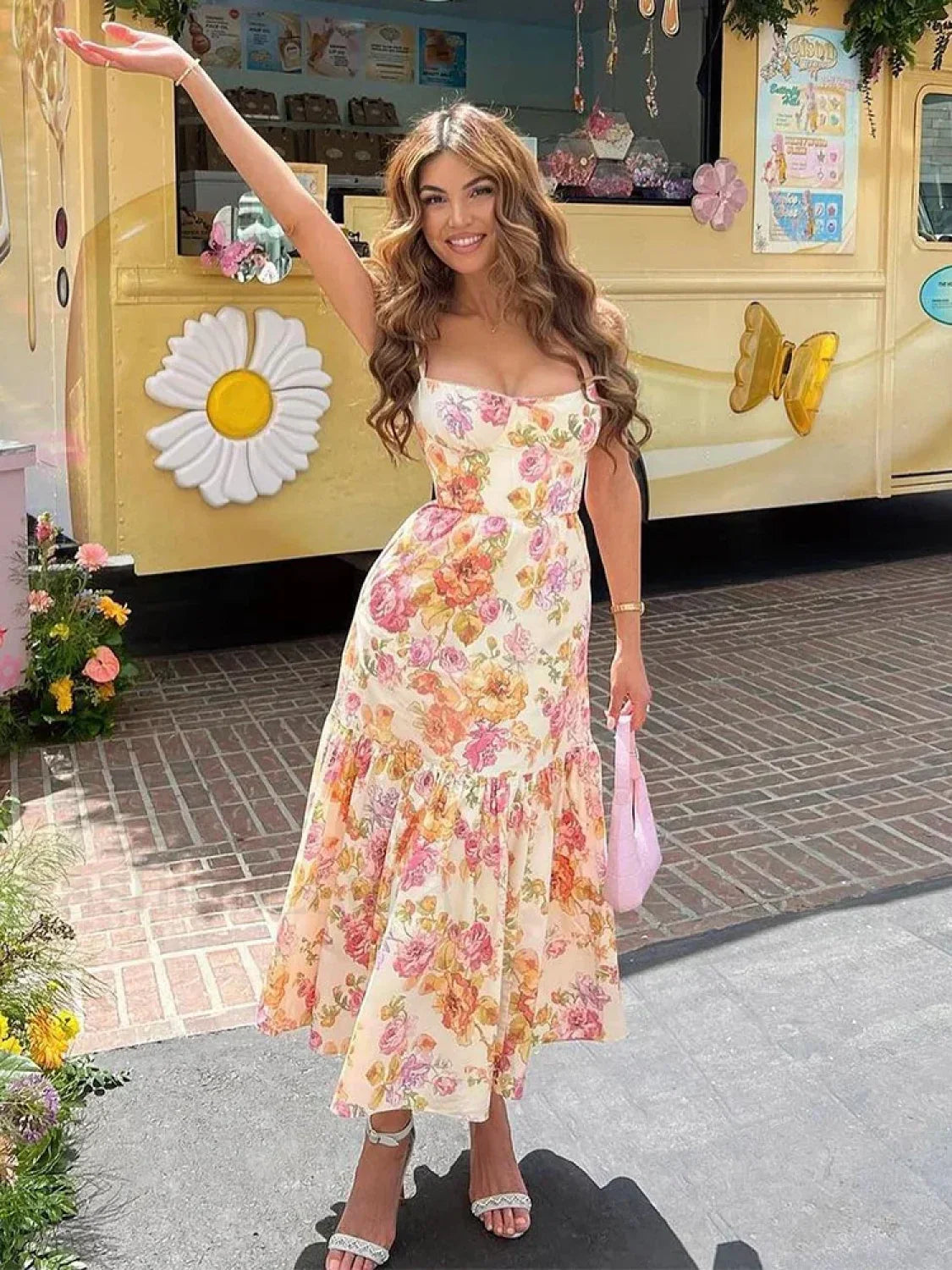 Print Bodycon Floral Dress