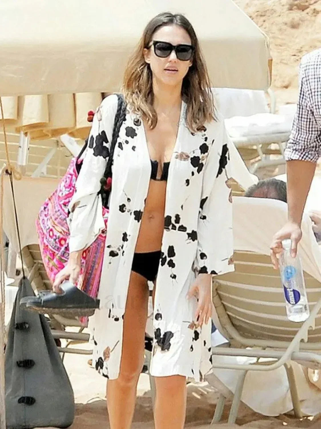 Printed Cape Tunic Cover Up