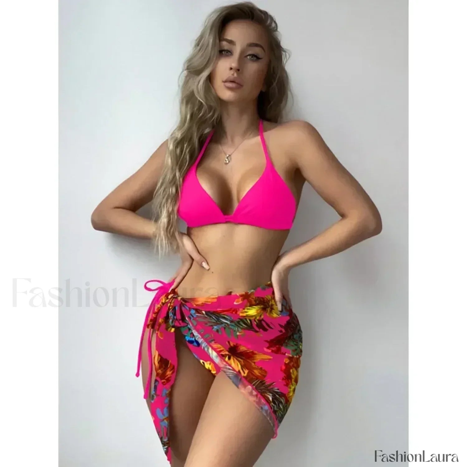 Printed Split Chic Three Piece Set