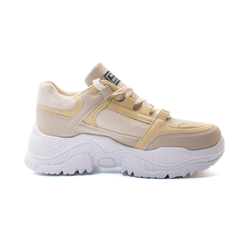 Patchwork Contrast Combination Women Chunky Sneaker