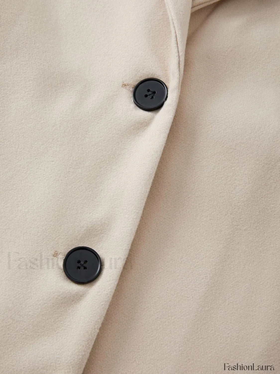 Puff Sleeve Belted Woolen Coat