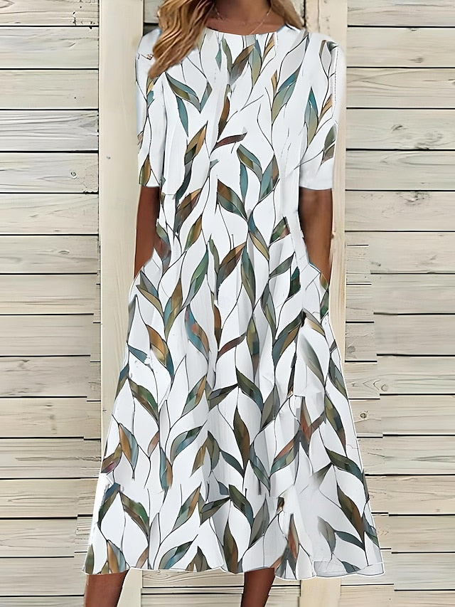 Annie | Coastal Bloom Dress Green