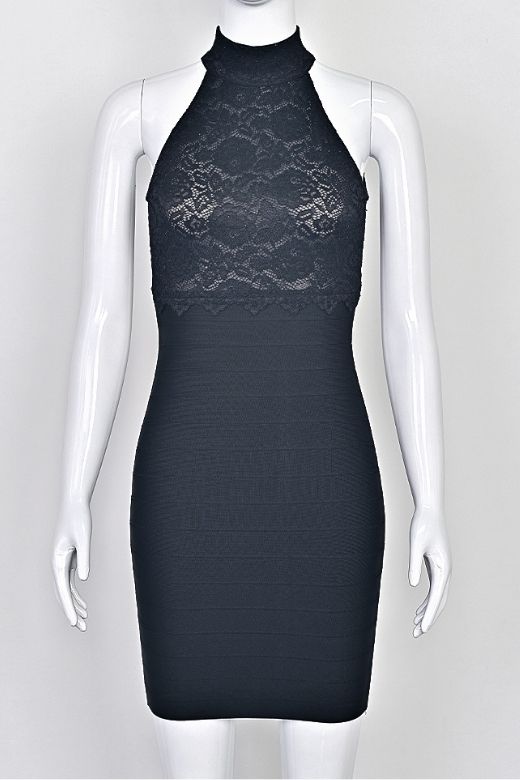 Quinn Bandage Mini Dress - Classic Black