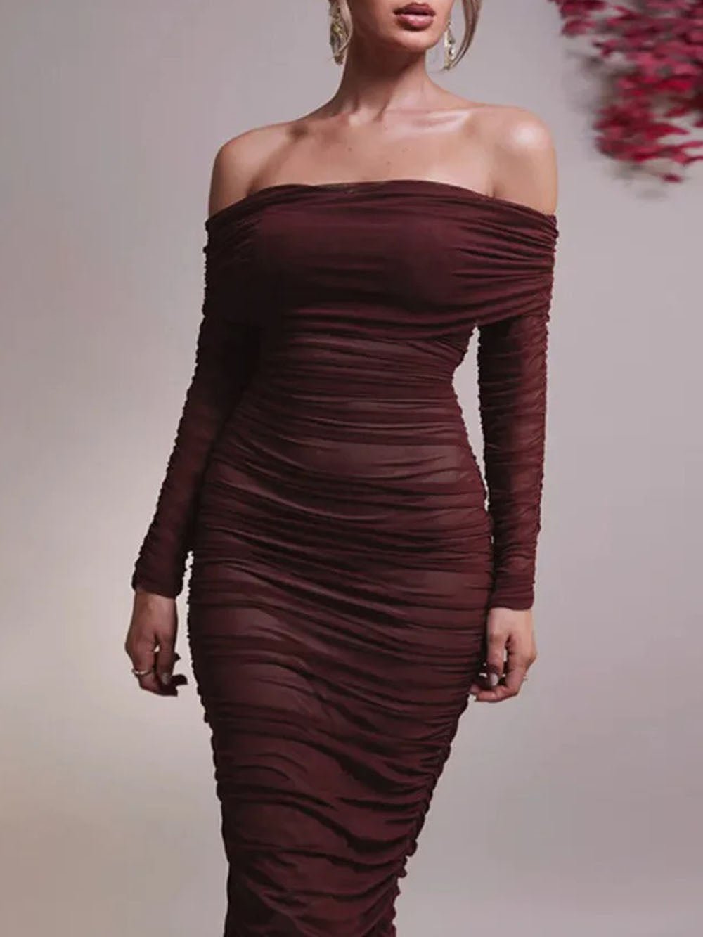 Reagan Off Shoulder Maxi Dress