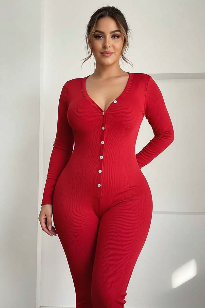 Cozy Collection Adult Onesie | Soft Rib-Knit Fabric & Relaxation Fit