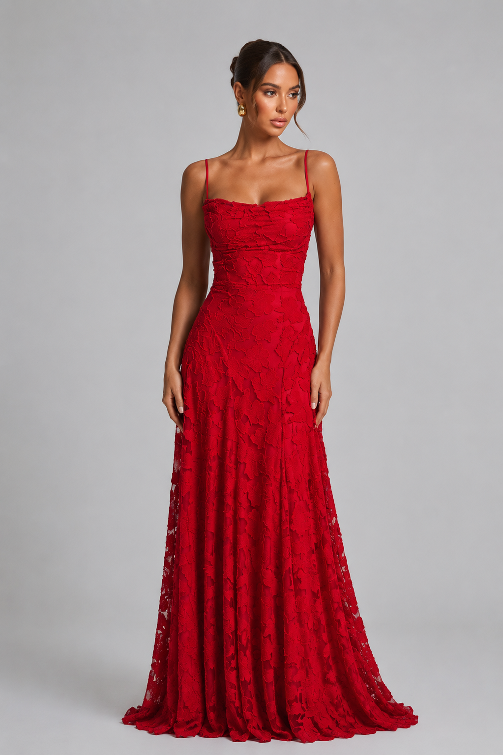 Women's Floral Maxi Dress – Elegant Formal Dress