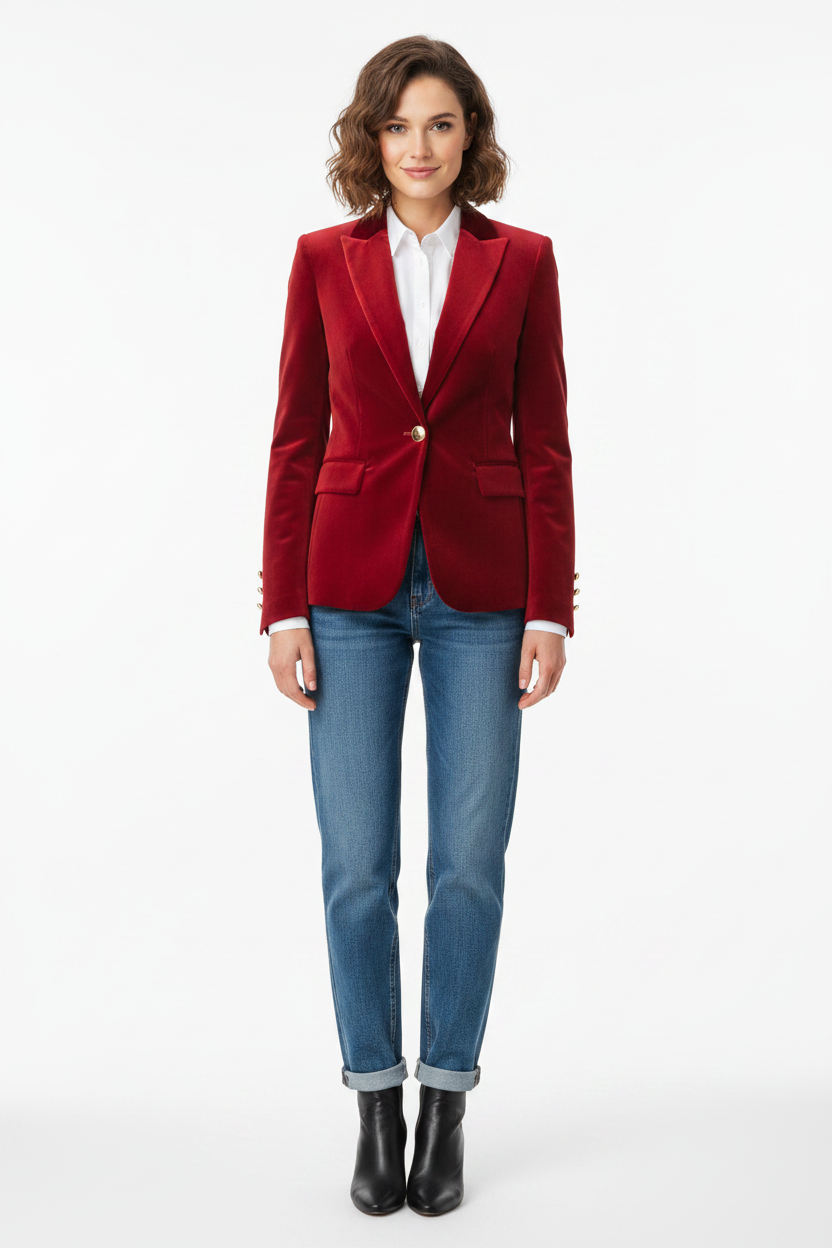 Elegant Structured Tailored Blazer | Professional Fit & Classic Design