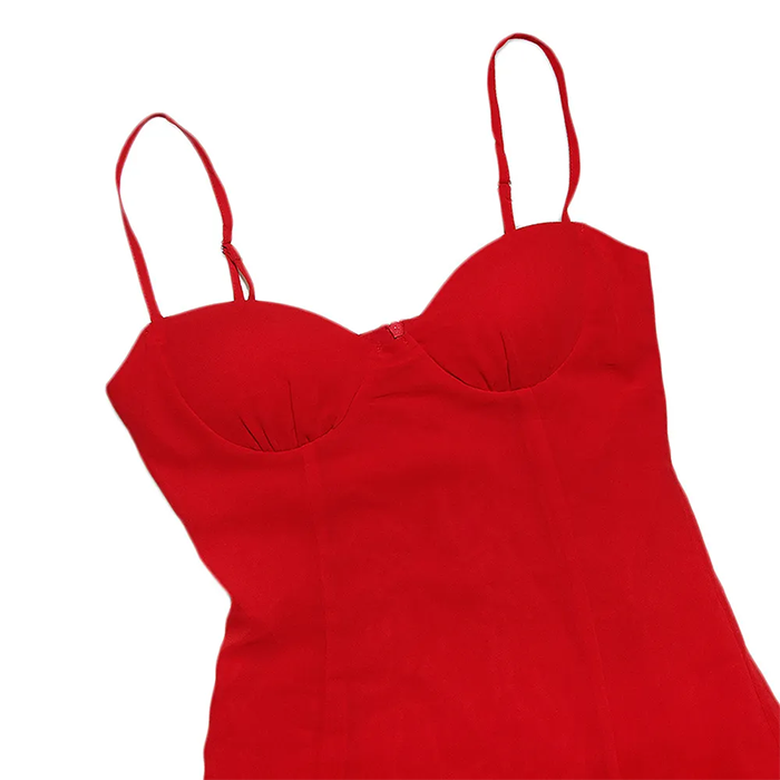 Florence Satin Mini Dress - View 3