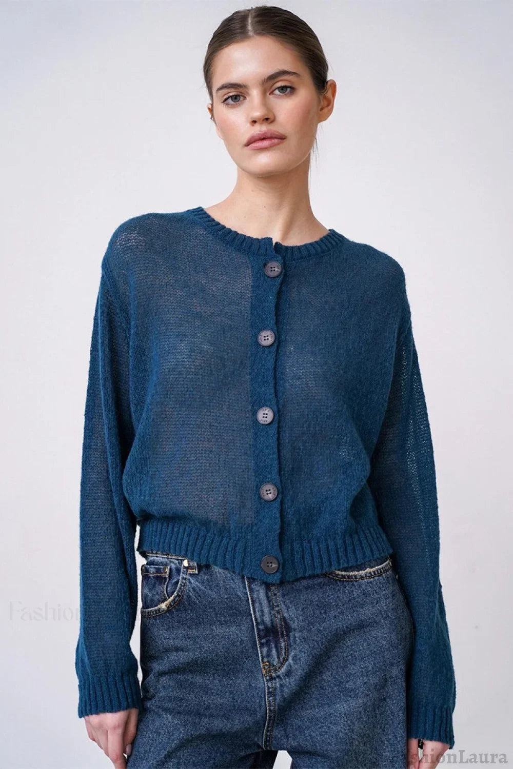 Relaxed Fit Knit Cardigan