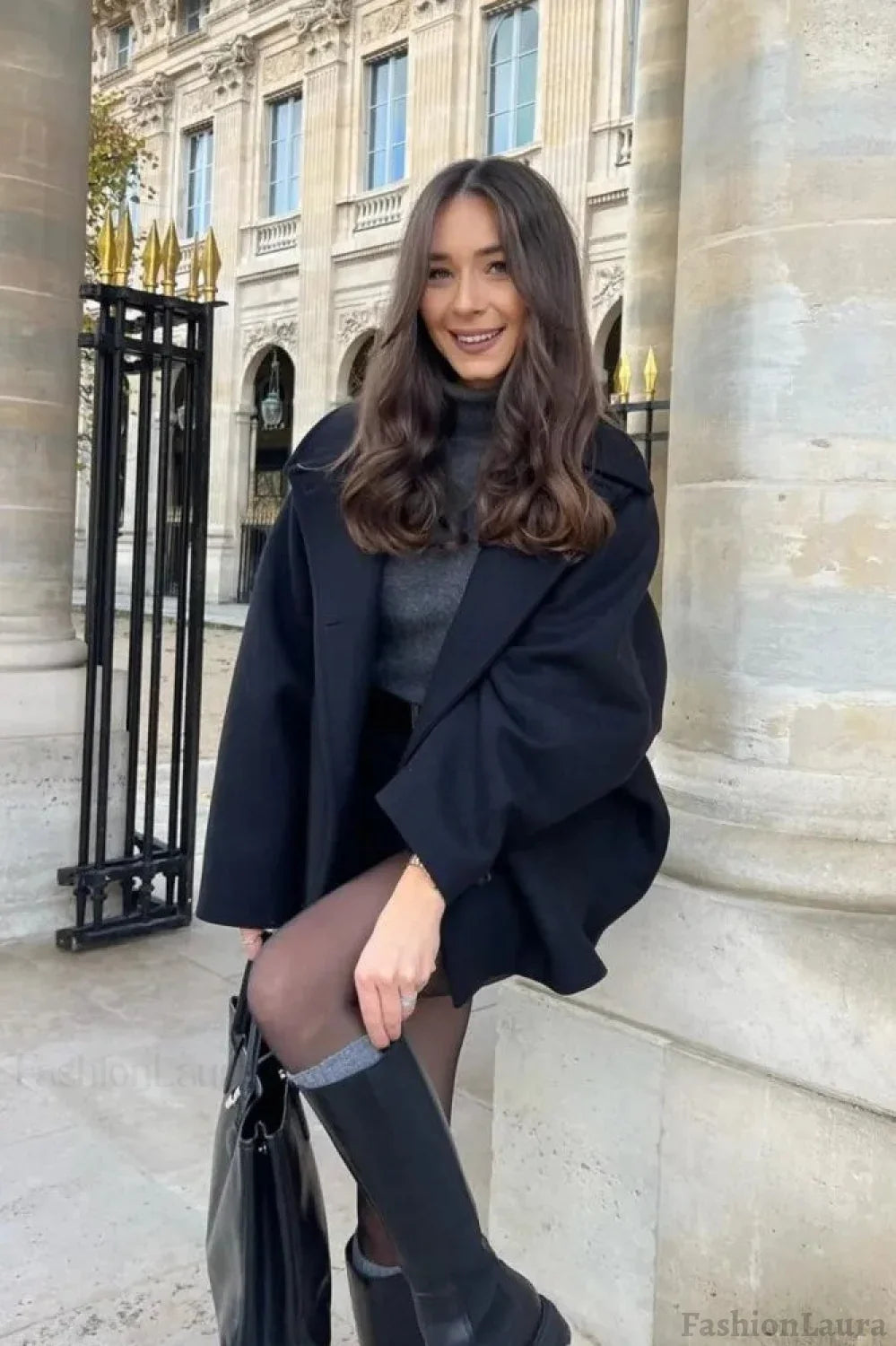 Relaxed Fit Short Wool Blend Jacket