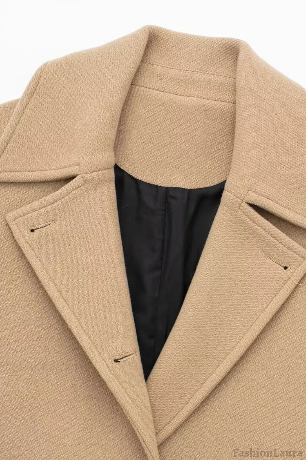 Relaxed Fit Short Wool Blend Jacket