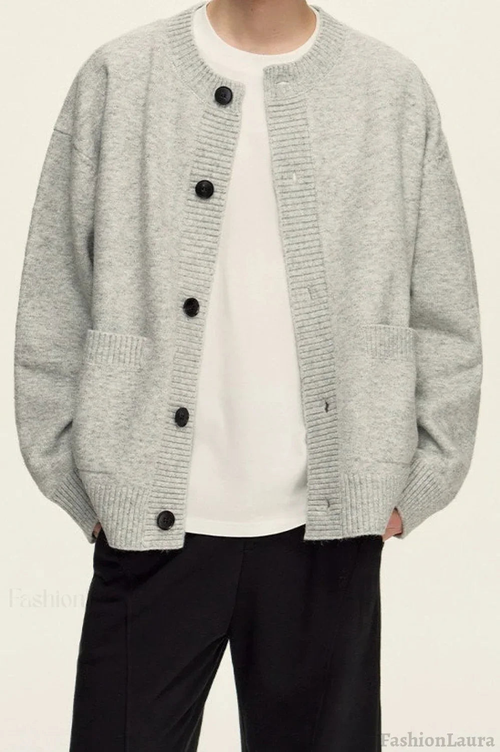 Relaxed Knit Cardigan S / Ivory