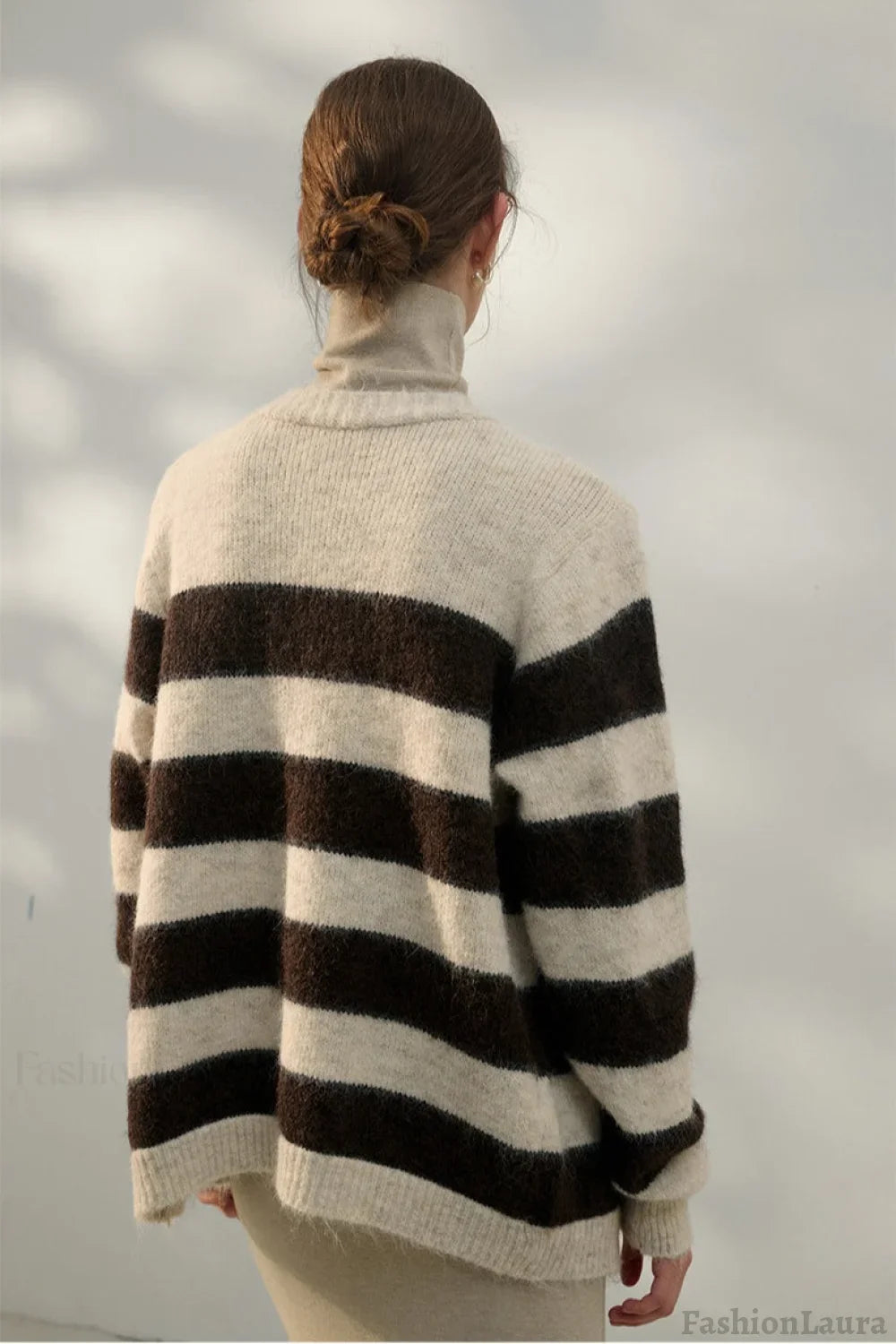 Relaxed Stripe Knit Cardigan