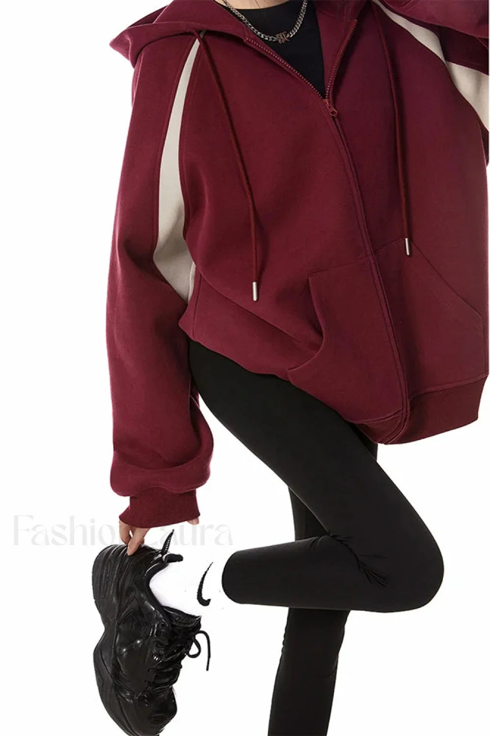 Retro Y2K Hooded Zipper Hoodie