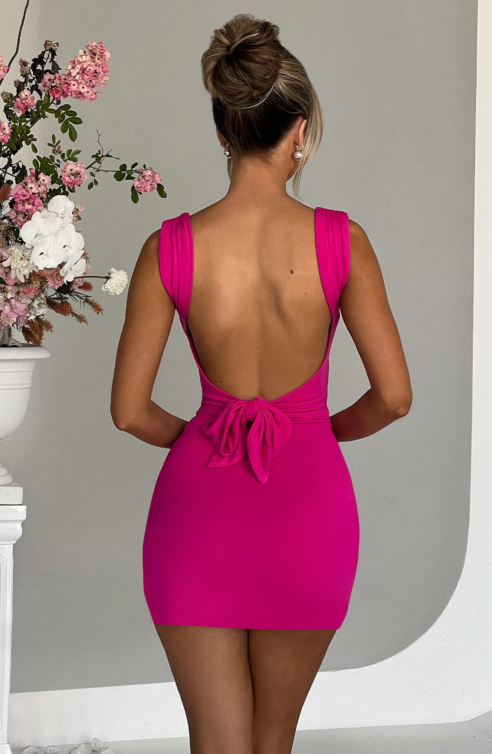 Square Neck Sleeveless Ruched Side Split Bodycon Mini Dress 2
